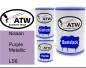 Preview: Nissan, Purple Metallic, LS6: 500ml Lackdose + 500ml Klarlack + 250ml Härter - Set, von ATW Autoteile West.